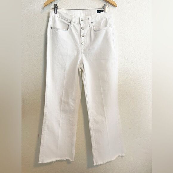 RAG & BONE White Justine Wide Leg Ankle Jean, Size 29. NWT - Picture 4 of 11